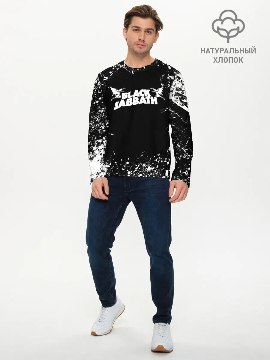 Мужской лонгслив базовый / Black Sabbath