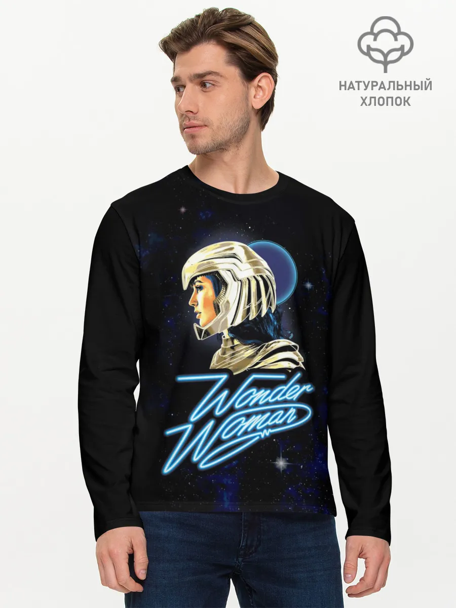 Мужской лонгслив базовый / Wonder Woman