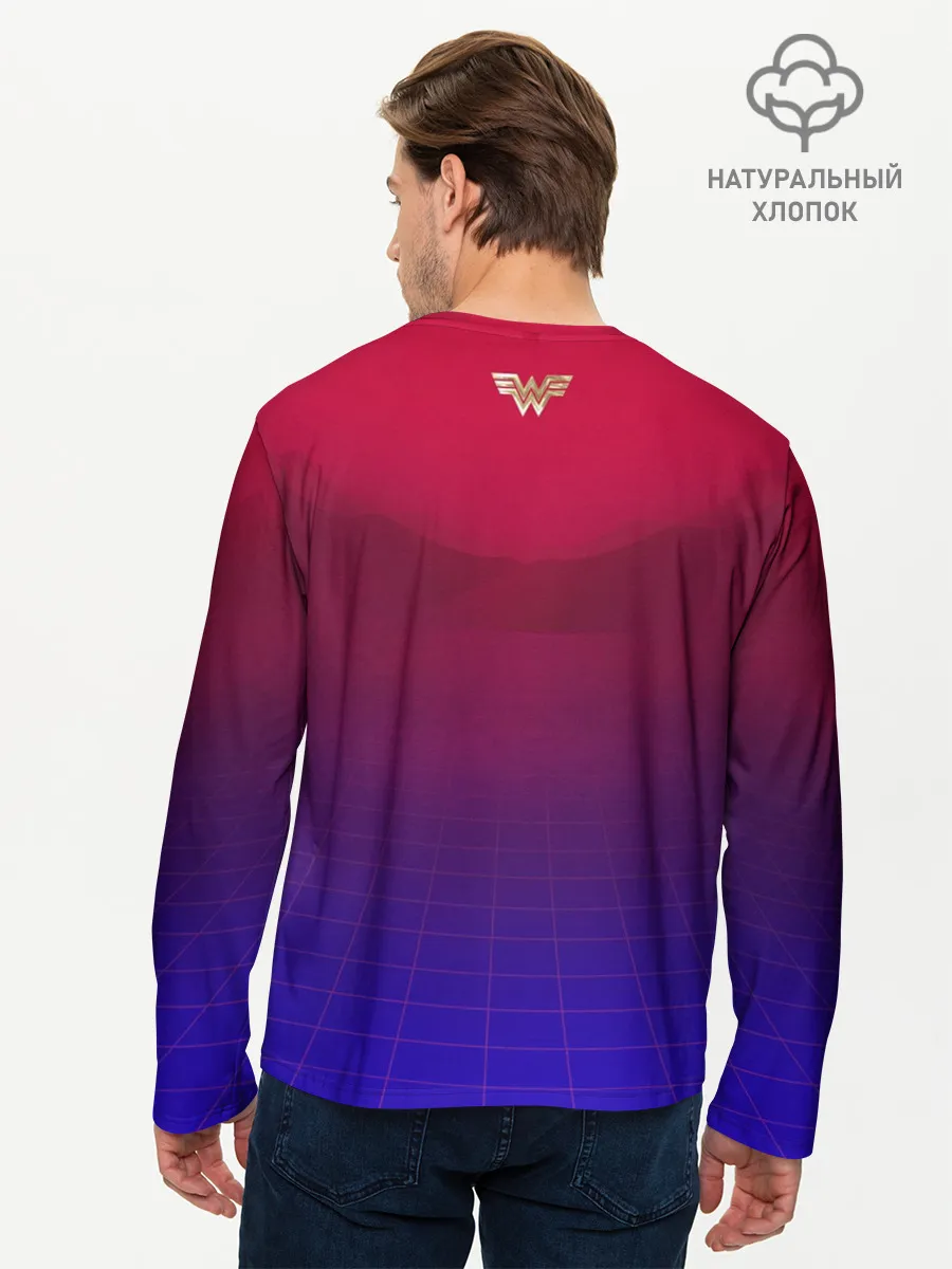Мужской лонгслив базовый / Wonder Woman