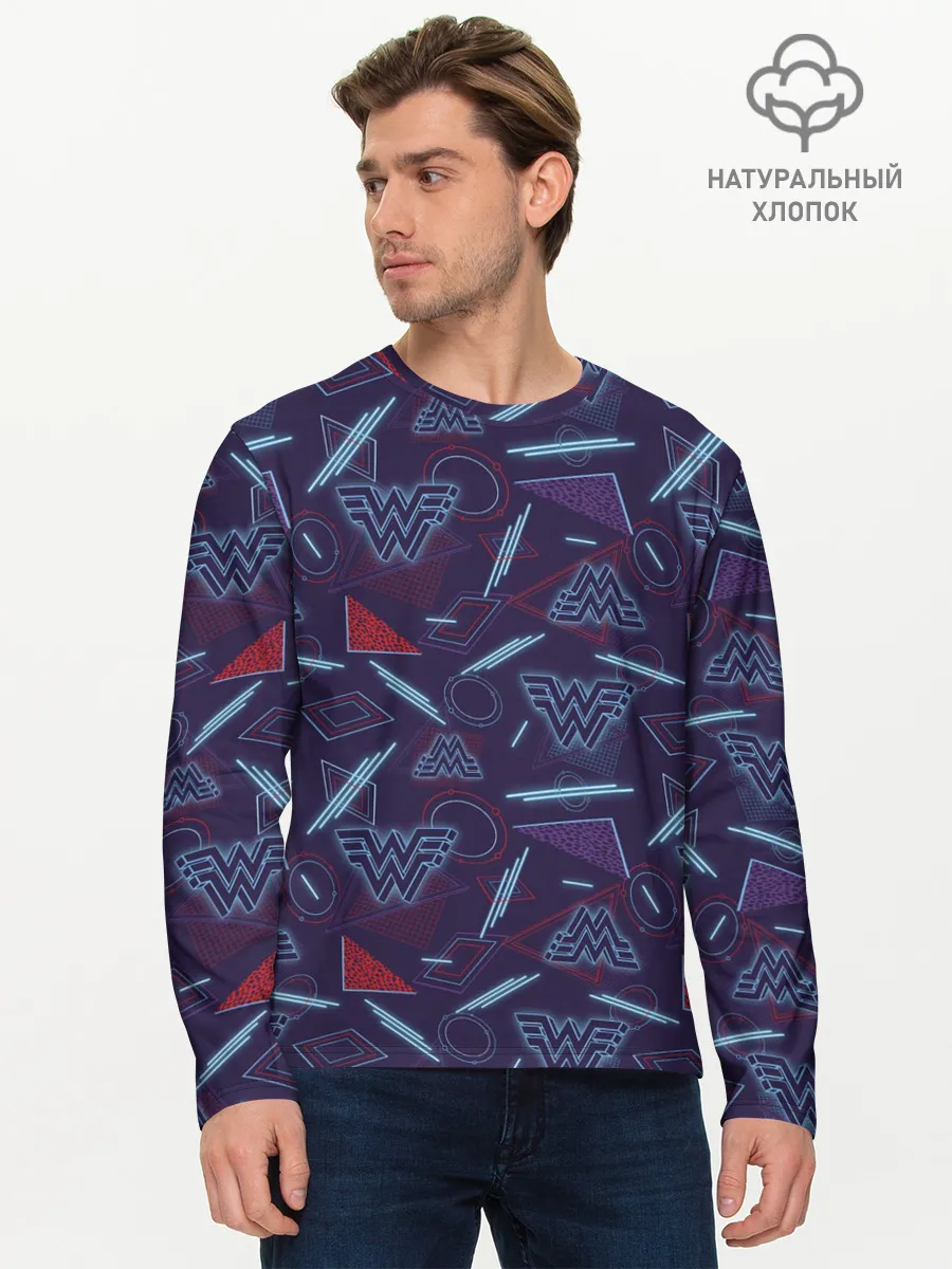 Мужской лонгслив базовый / Wonder Woman