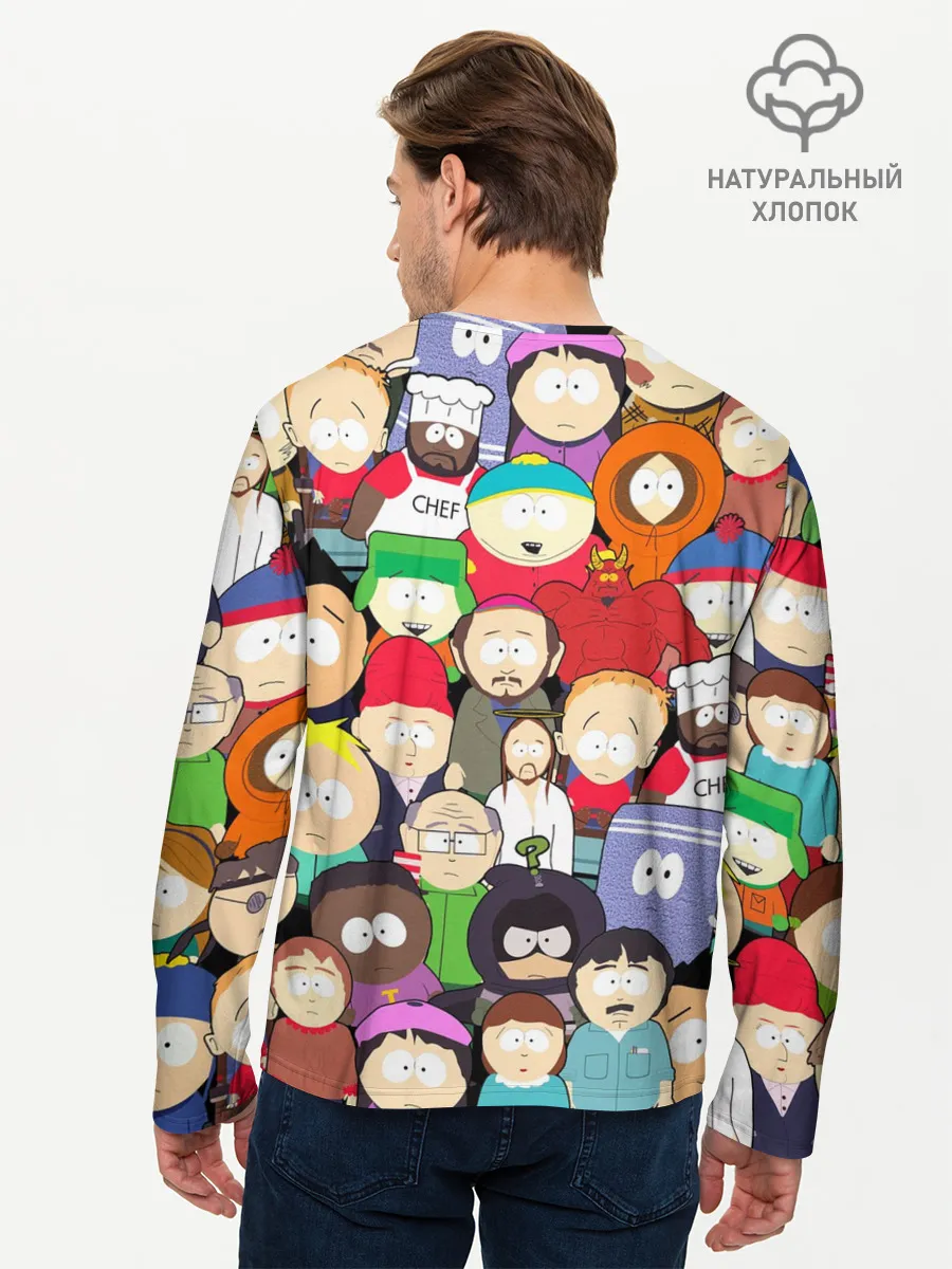 Мужской лонгслив базовый / South Park персонажи