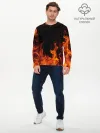 Мужской лонгслив базовый / ОГОНЬ | FIRE