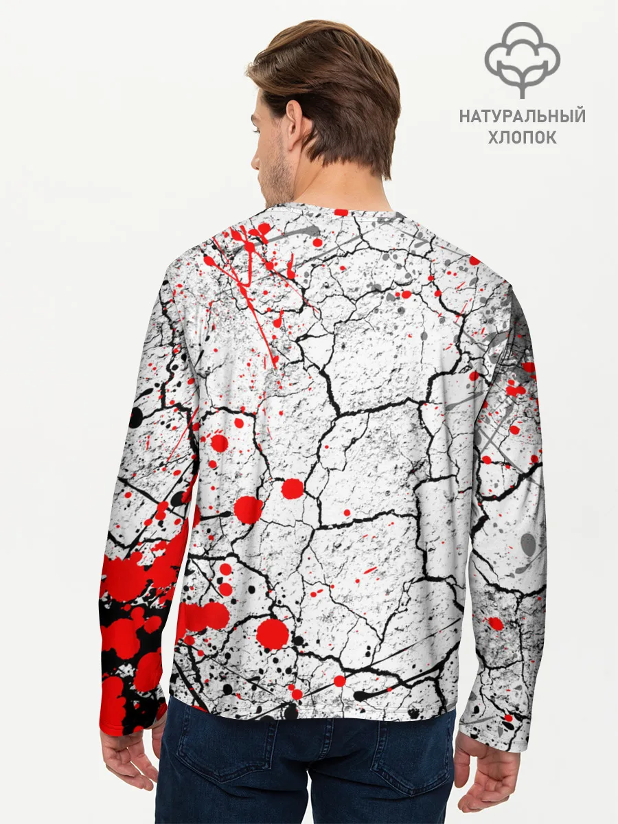 Мужской лонгслив базовый / КРОВАВЫЙ ГРАНЖ | BLOODY GRUNGE