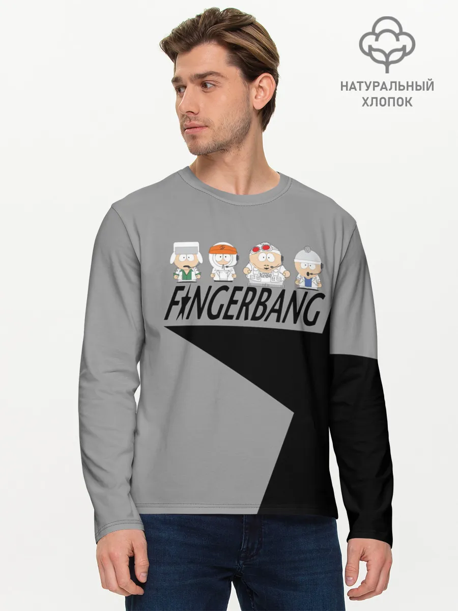 Мужской лонгслив базовый / FINGERBANG