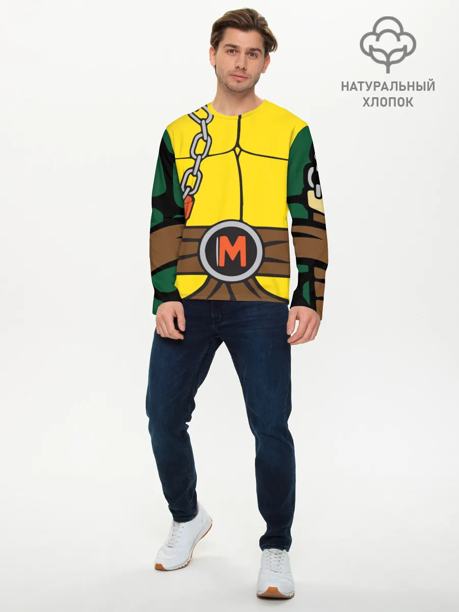 Мужской лонгслив базовый / Микеланджело Косплей