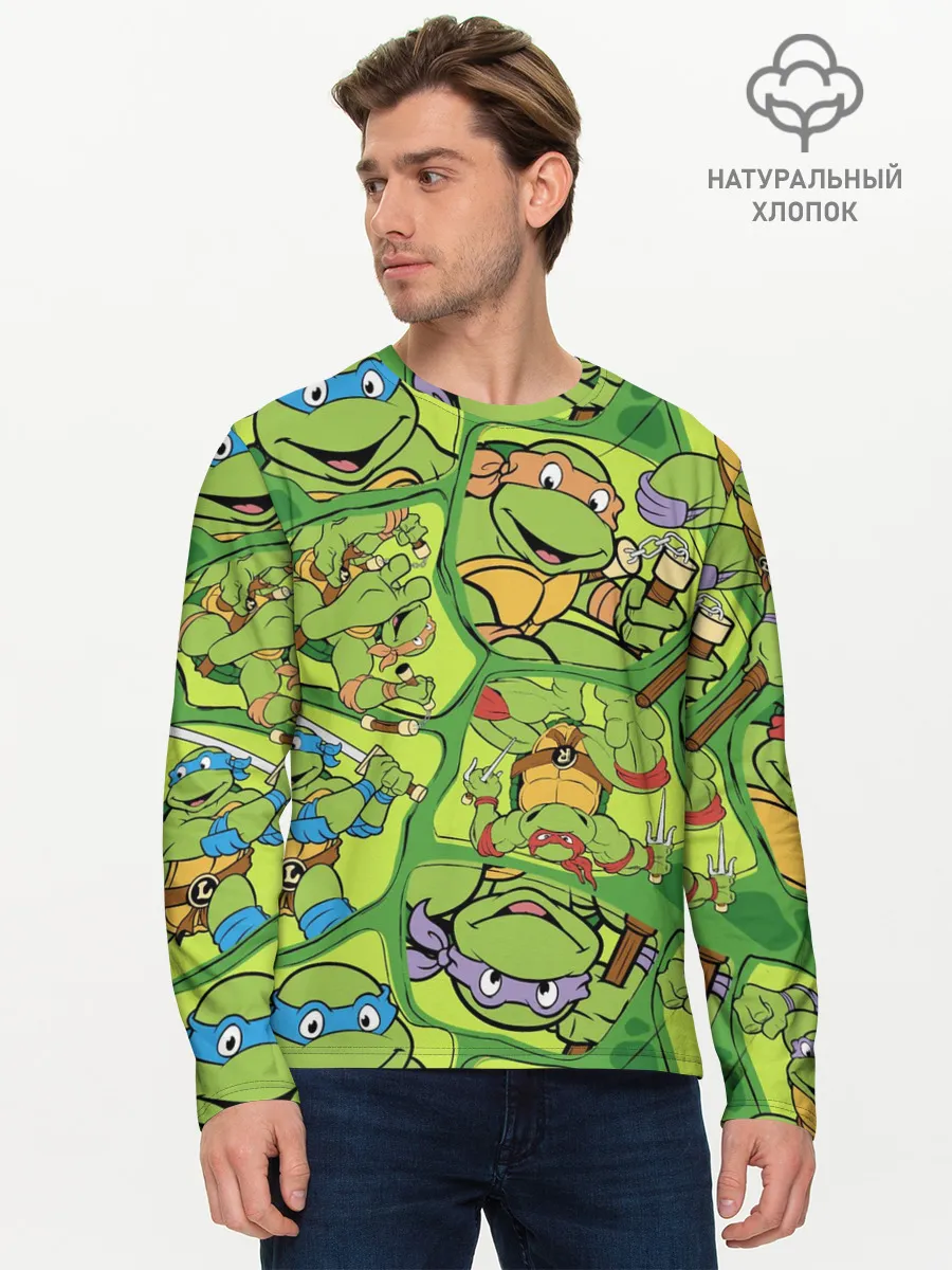 Мужской лонгслив базовый / Teenage Mutant Ninja Turtles