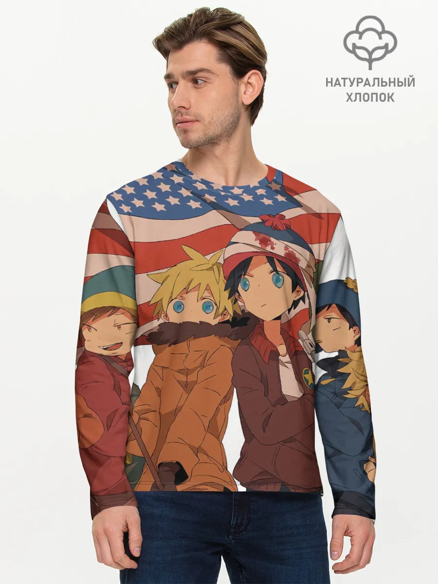 Мужской лонгслив базовый / ЮЖНЫЙ ПАРК