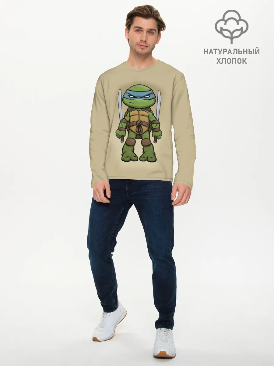 Мужской лонгслив базовый / ЧЕРЕПАШКИ - НИНДЗЯ