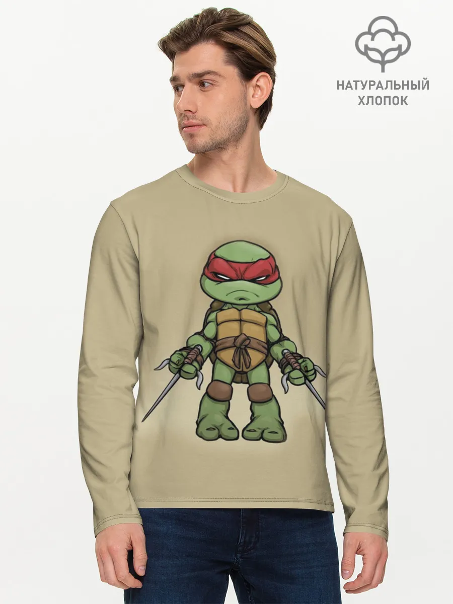 Мужской лонгслив базовый / ЧЕРЕПАШКИ - НИНДЗЯ