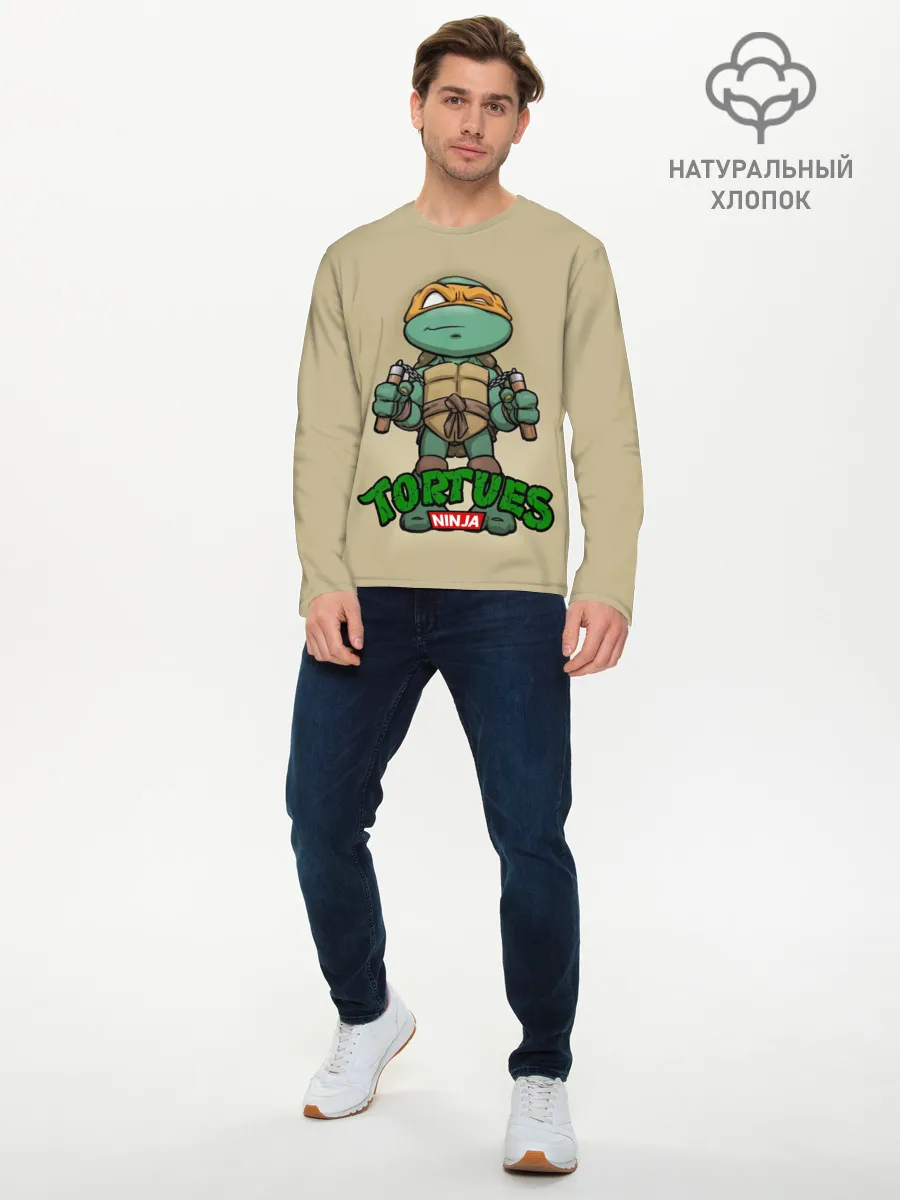 Мужской лонгслив базовый / ЧЕРЕПАШКИ - НИНДЗЯ