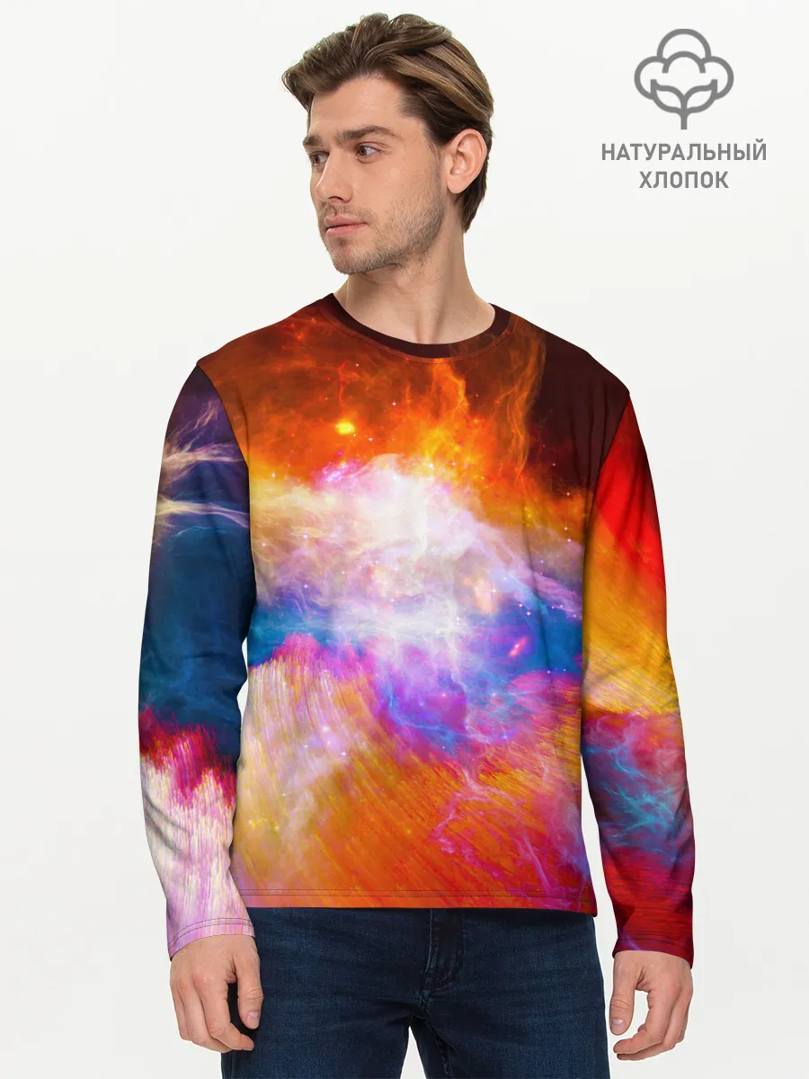 Мужской лонгслив базовый / Space