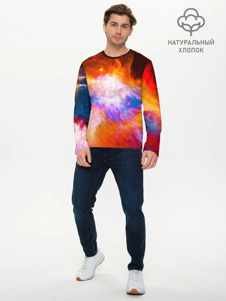 Мужской лонгслив базовый / Space