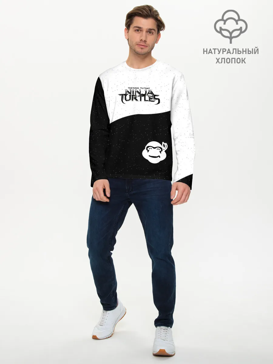 Мужской лонгслив базовый / Черепашки Ниндзя