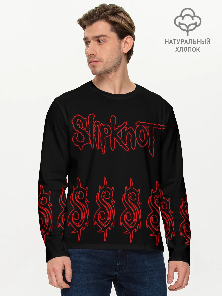 Мужской лонгслив базовый / Slipknot