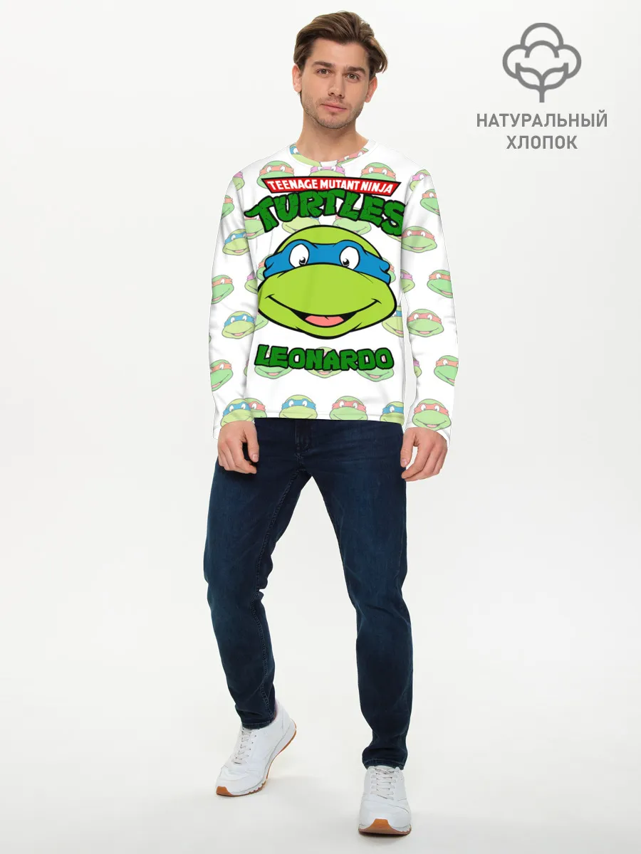 Мужской лонгслив базовый / Черепашки-Ниндзя