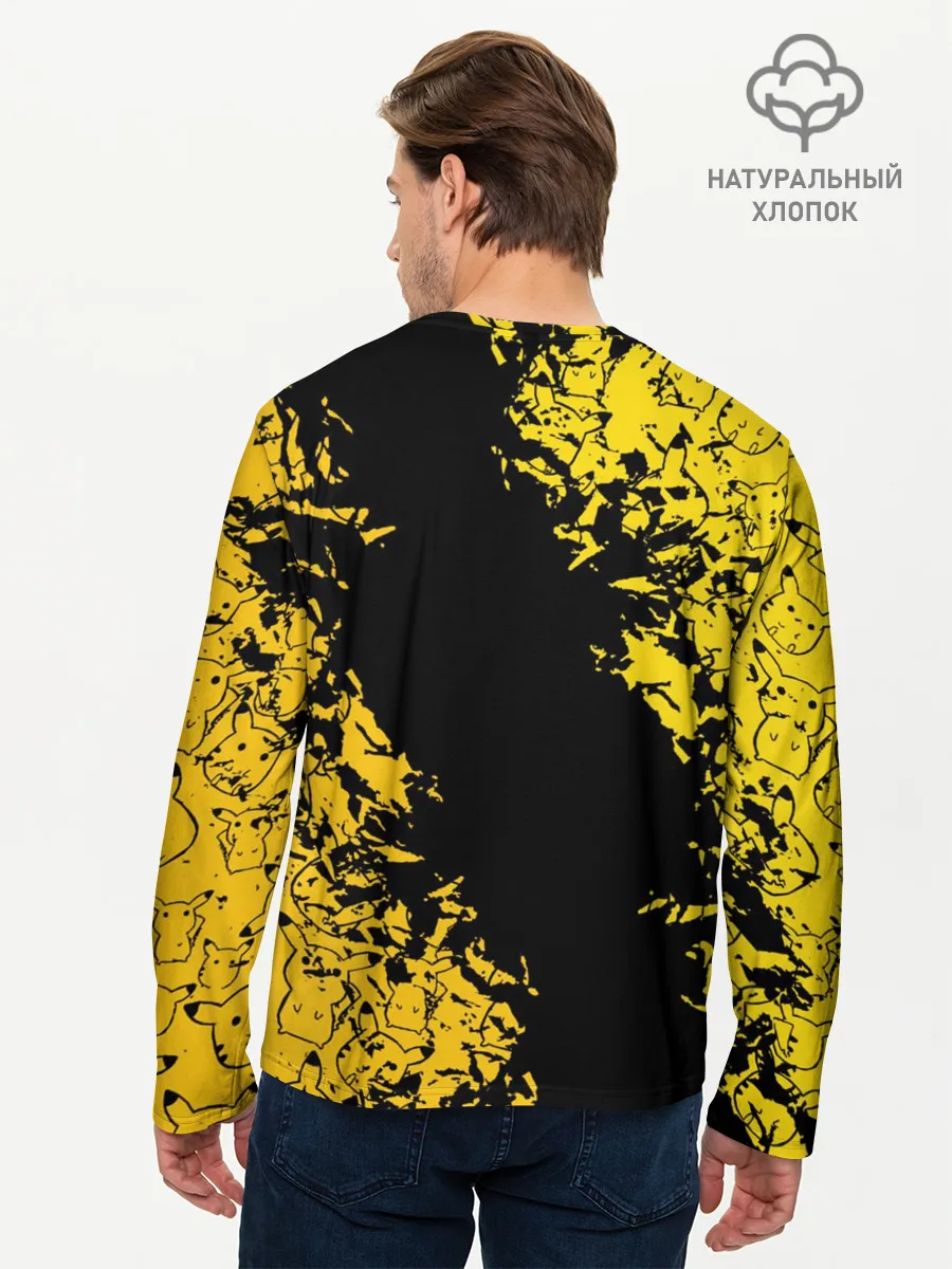 Мужской лонгслив базовый / Пикачу