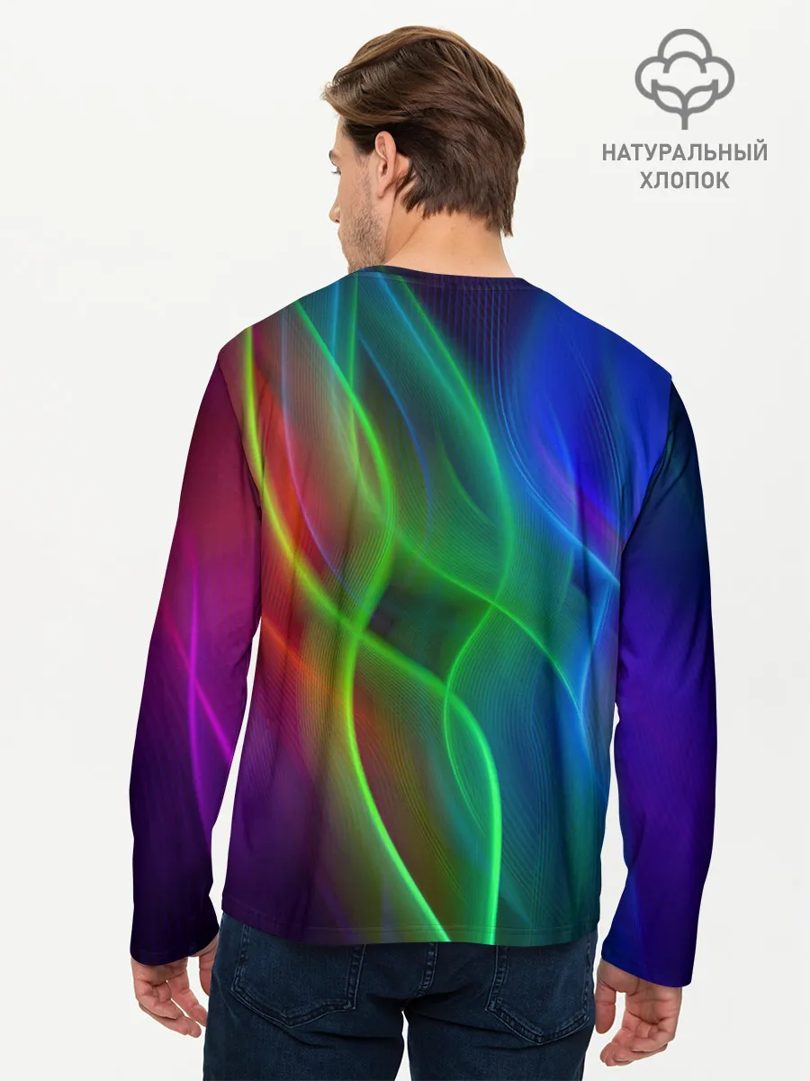 Мужской лонгслив базовый / НЕОНОВАЯ АБСТРАКЦИЯ