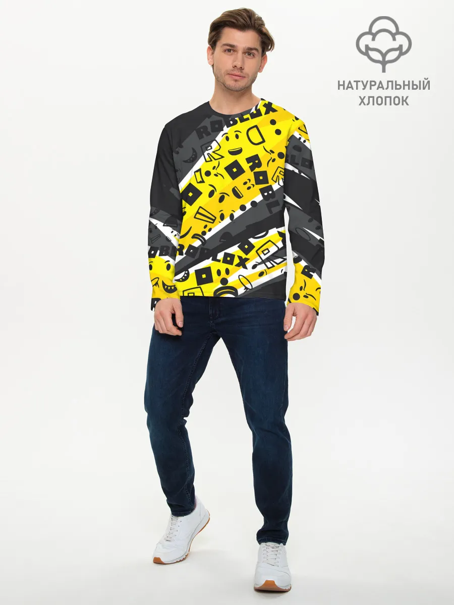 Мужской лонгслив базовый / Roblox