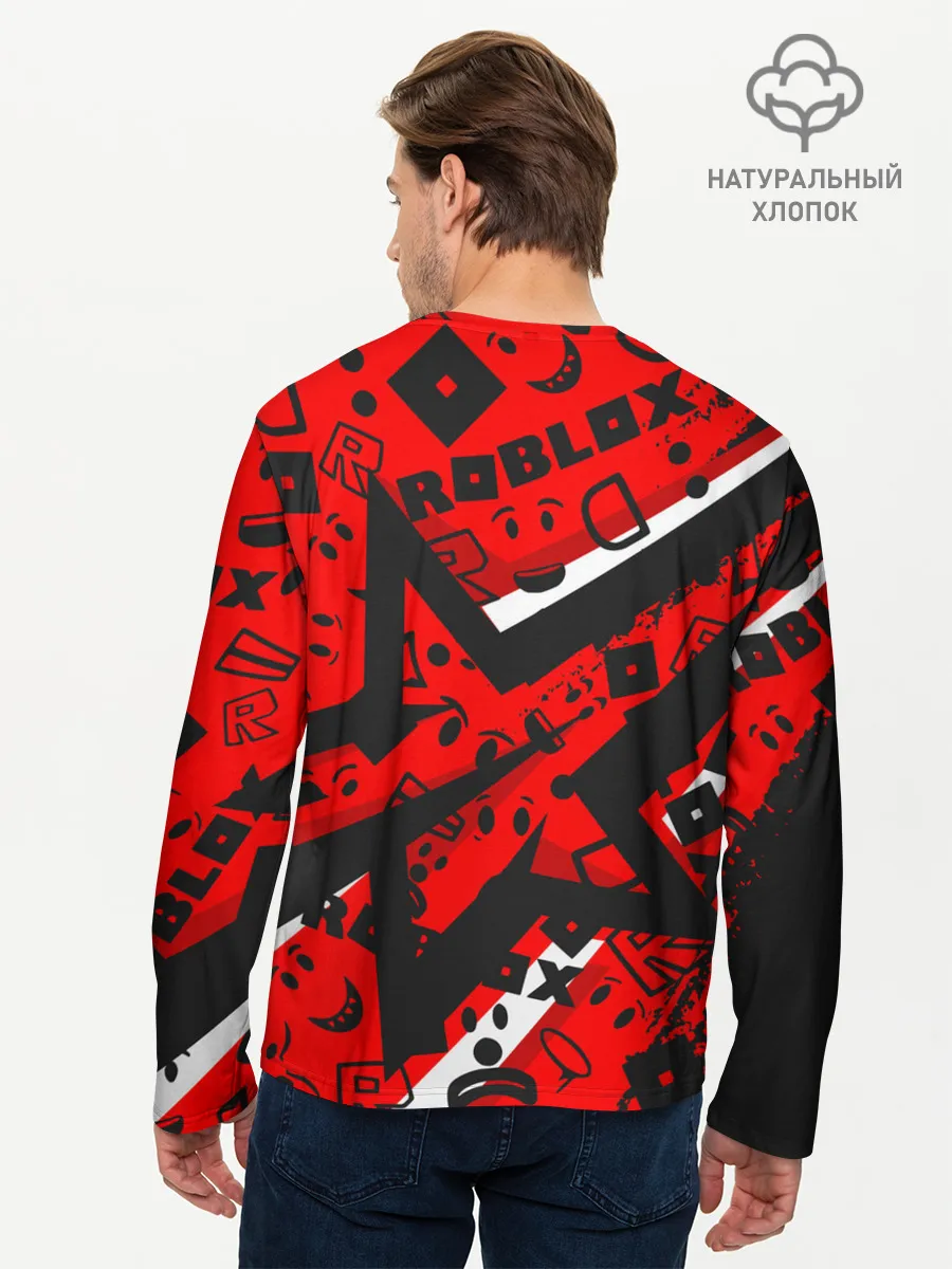 Мужской лонгслив базовый / Roblox