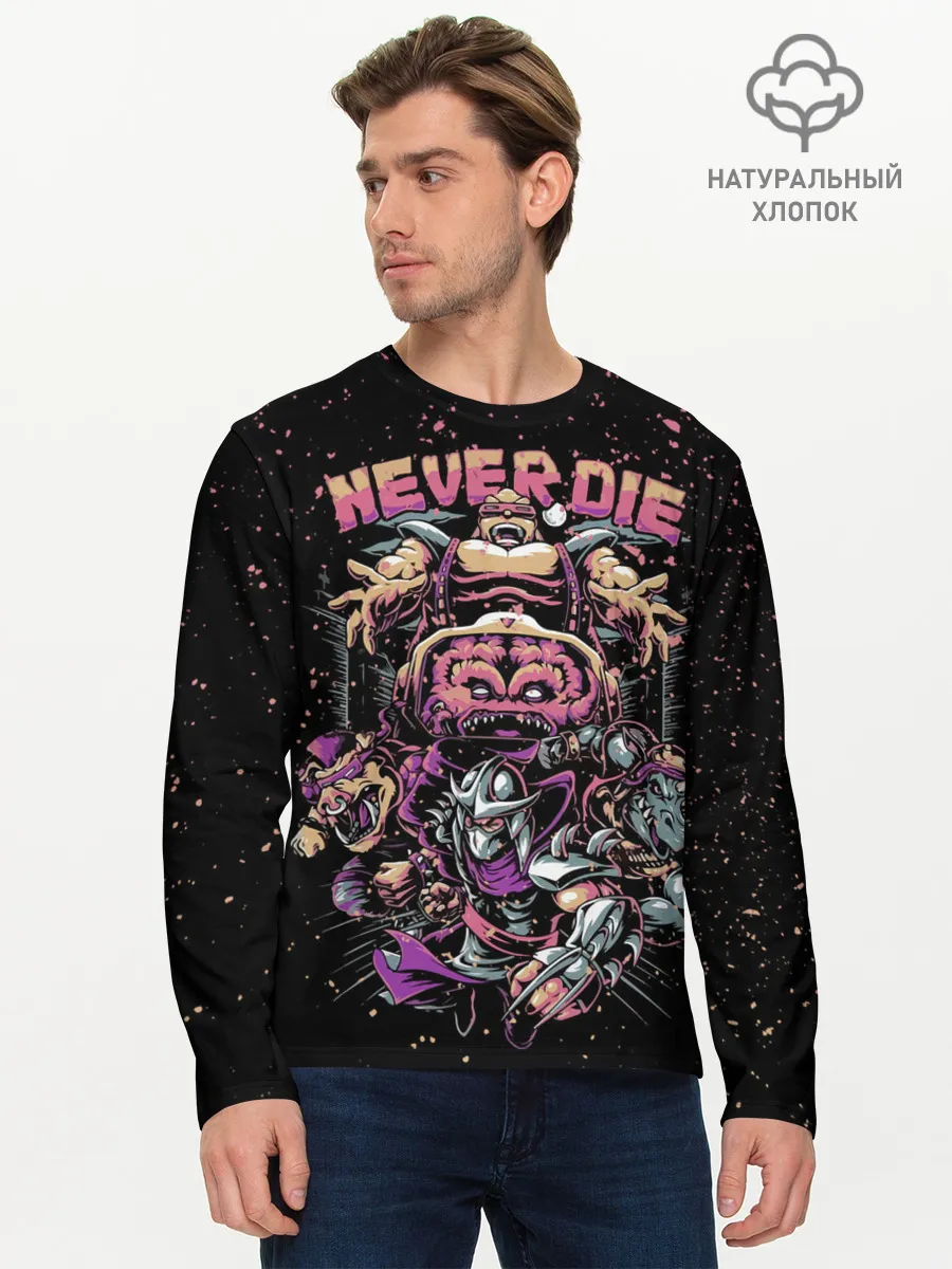 Мужской лонгслив базовый / Черепашки ниндзя