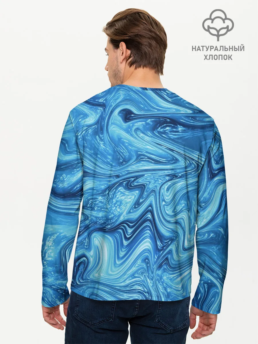Мужской лонгслив базовый / Водоворот