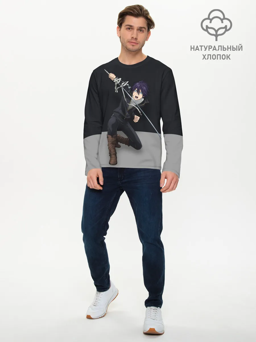 Мужской лонгслив базовый / Бездомный бог. Ято