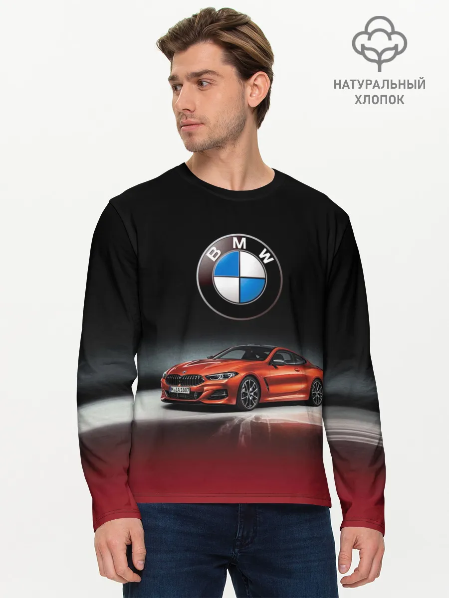 Мужской лонгслив базовый / BMW
