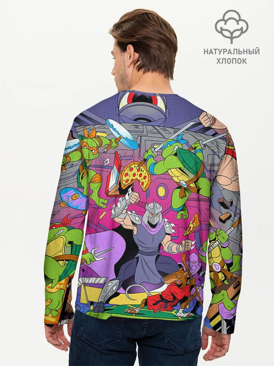 Мужской лонгслив базовый / ЧЕРЕПАШКИ