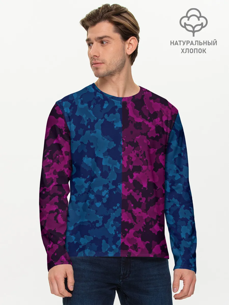 Мужской лонгслив базовый / МИЛИТАРИ