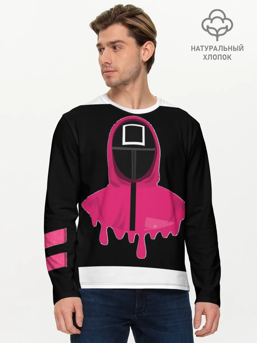 Мужской лонгслив базовый / Игра в кальмара - Squid game