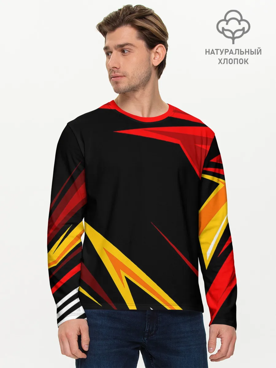 Мужской лонгслив базовый / Уникальные линии