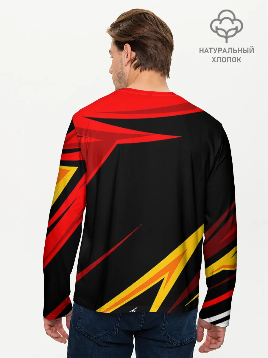 Мужской лонгслив базовый / Уникальные линии