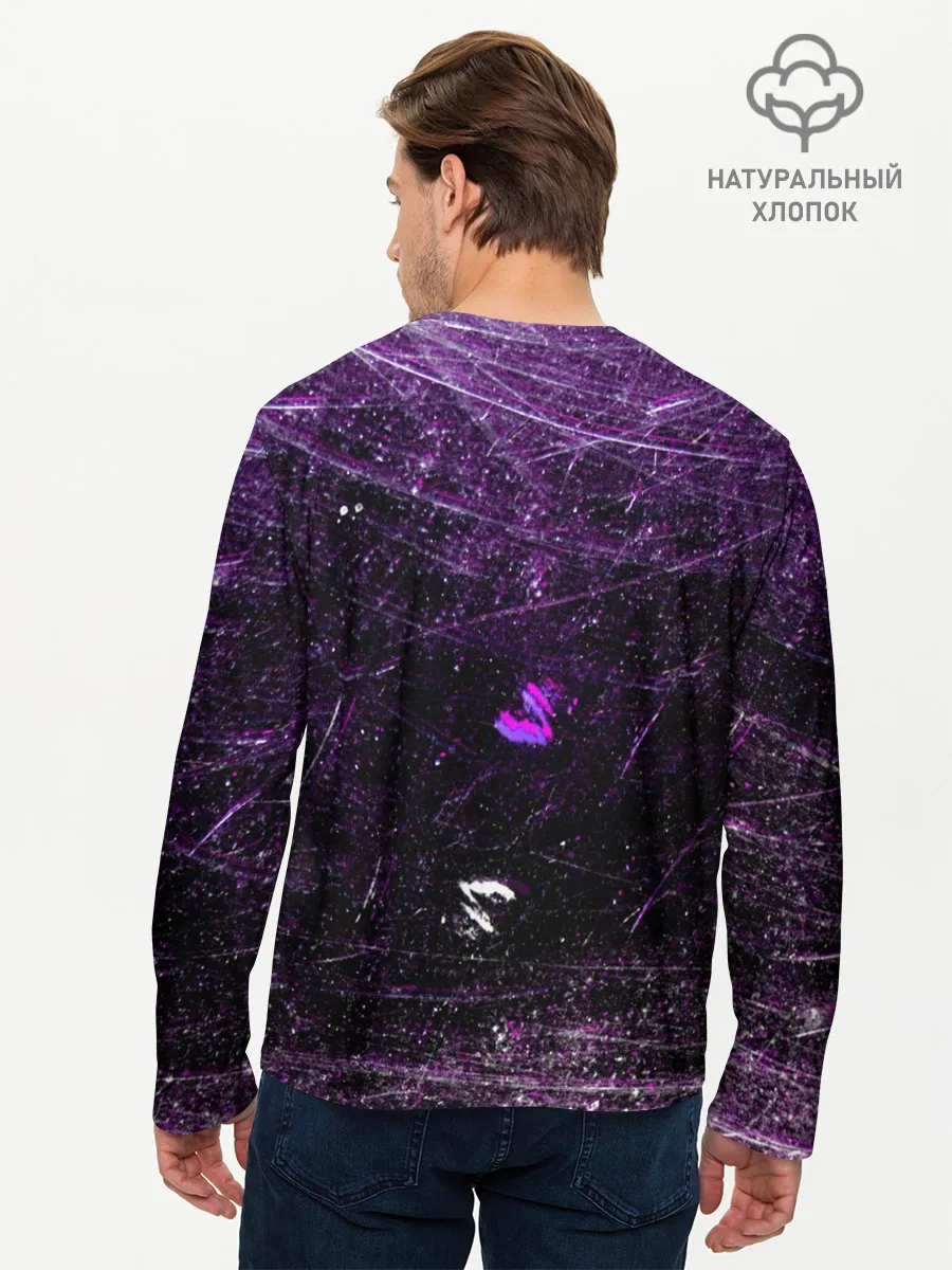 Мужской лонгслив базовый / Cyberpunk Samurai Anime