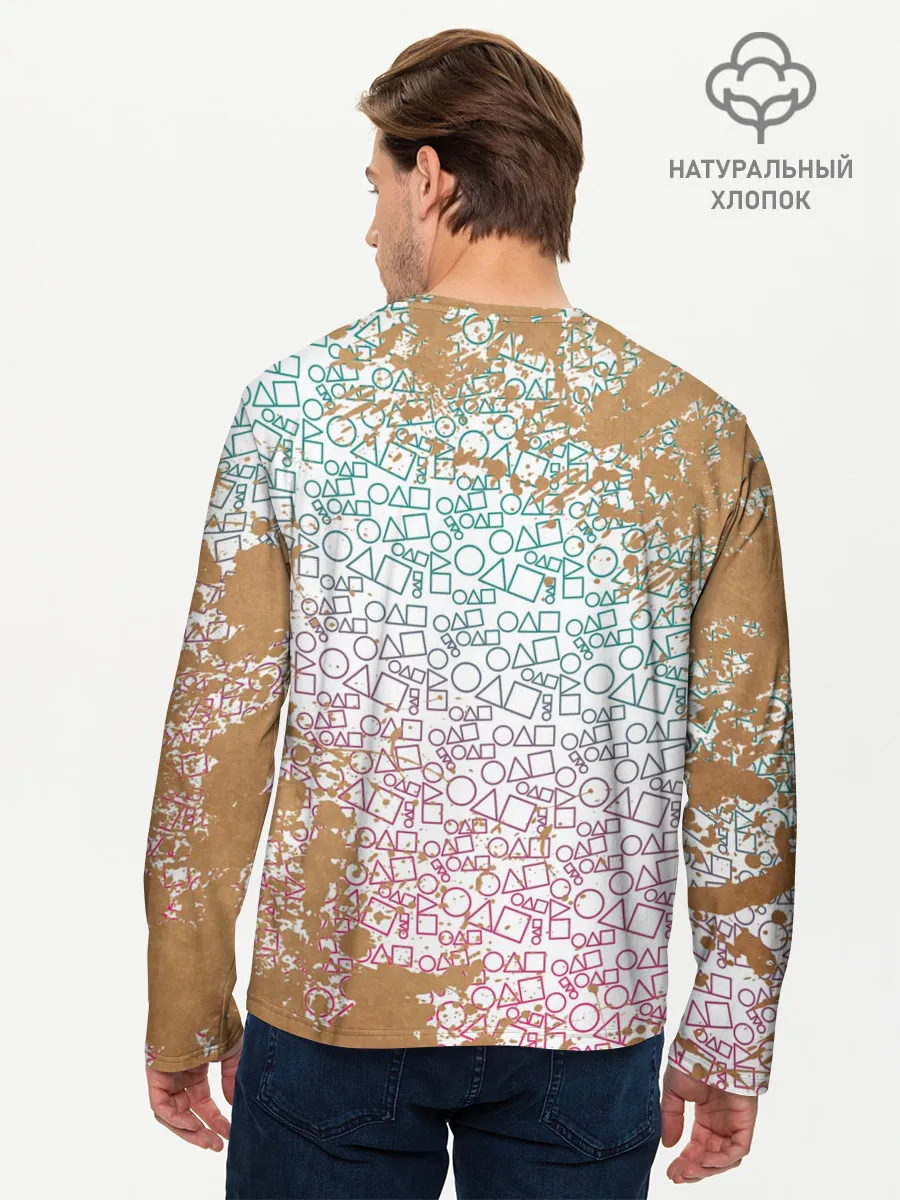 Мужской лонгслив базовый / Лого / Игра в кальмара