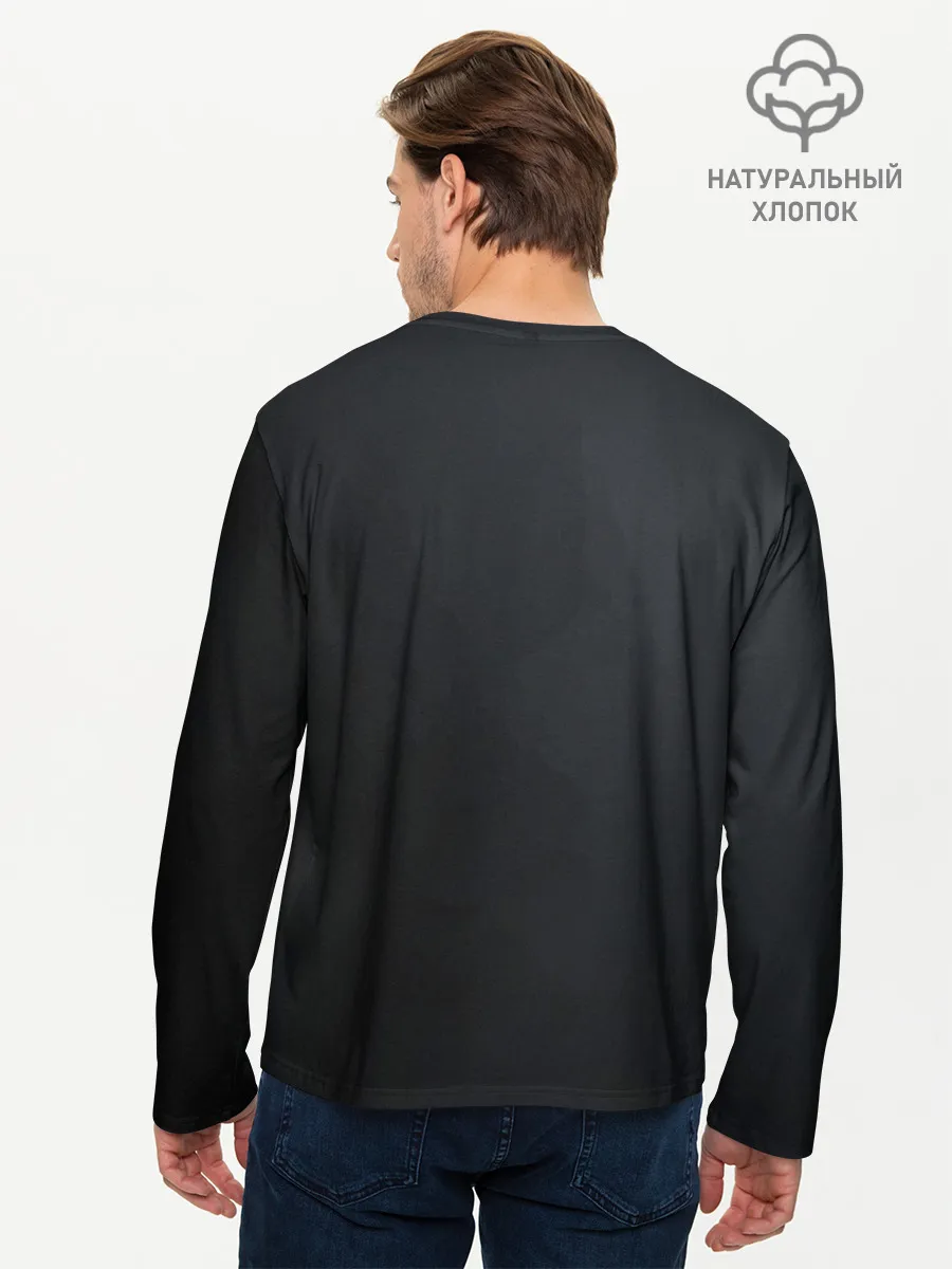 Мужской лонгслив базовый / Техносердце
