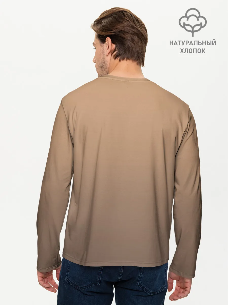 Мужской лонгслив базовый / акварельный енотик