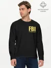 Мужской лонгслив базовый / FBI. Female Body Inspector.