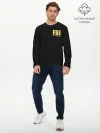 Мужской лонгслив базовый / FBI. Female Body Inspector.