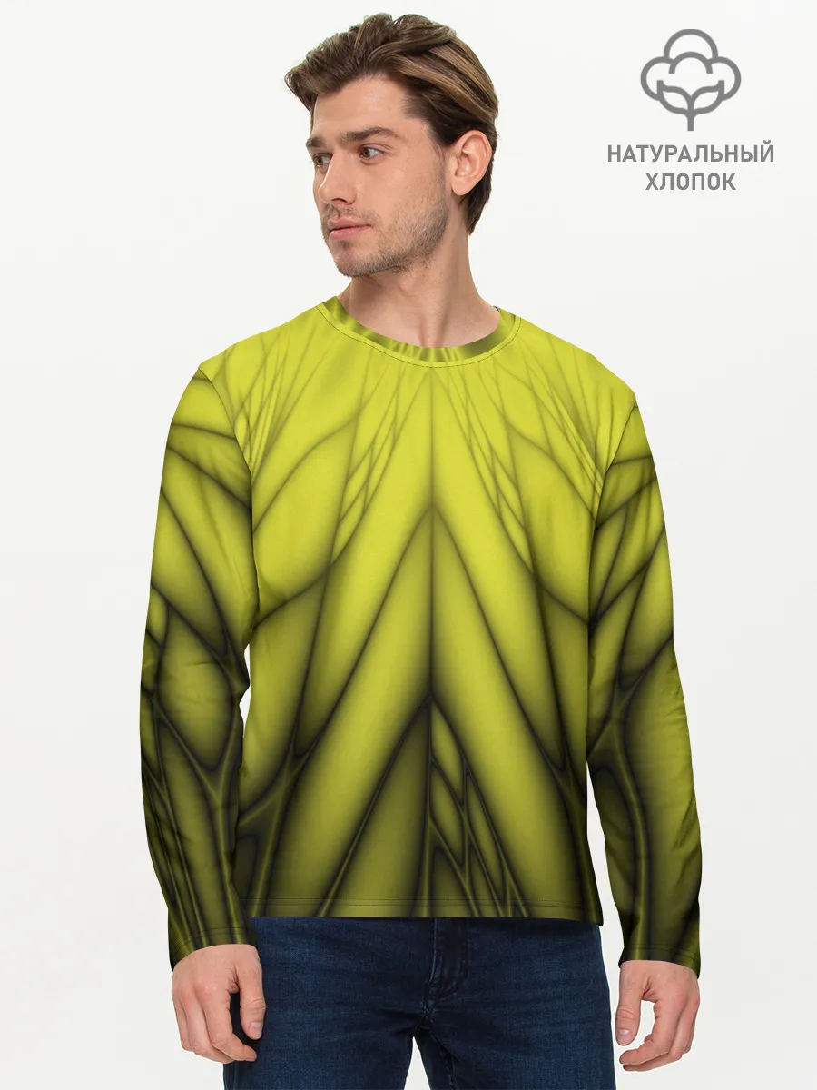 Мужской лонгслив базовый / Абстракция 535