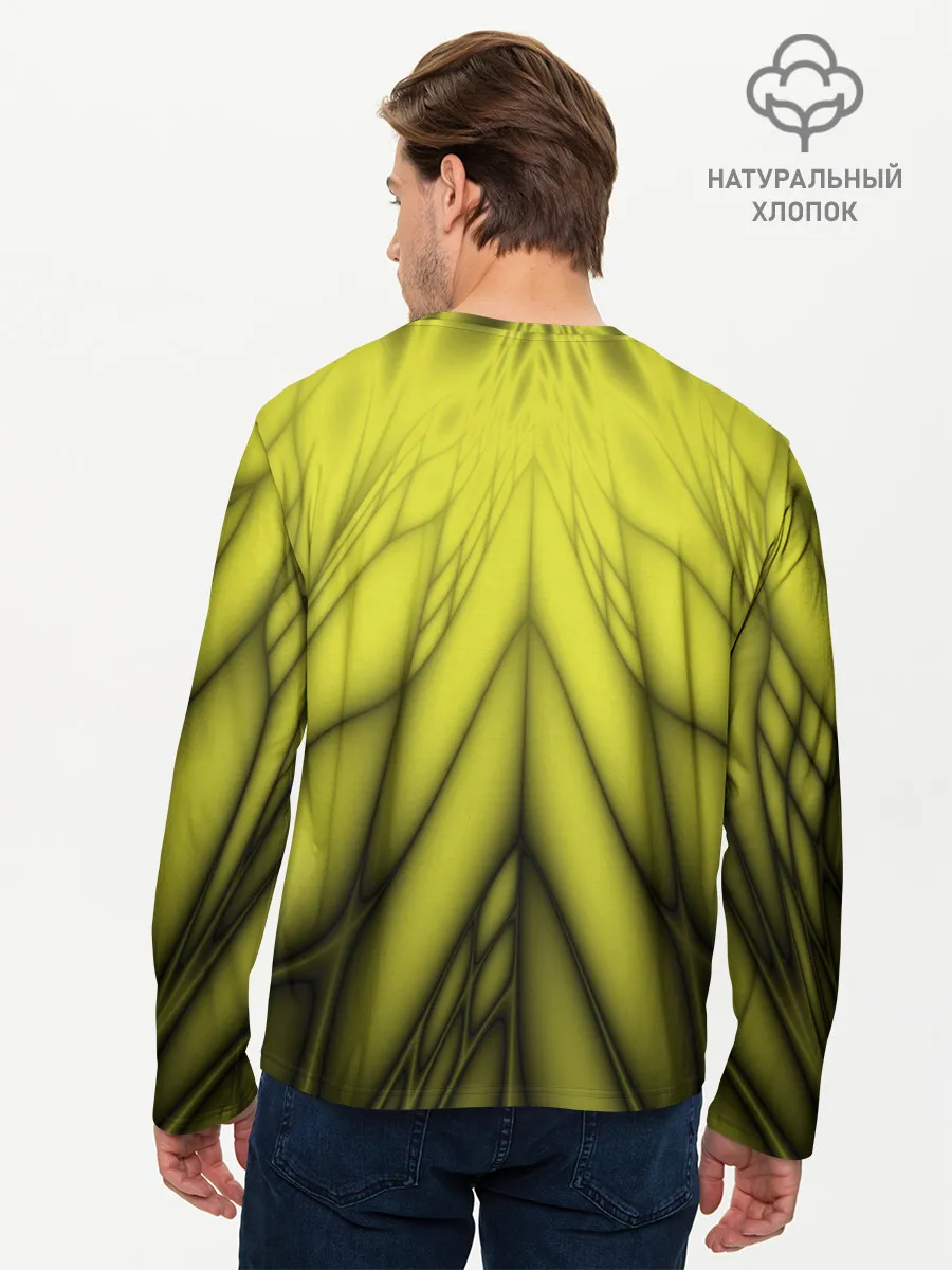 Мужской лонгслив базовый / Абстракция 535