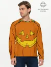 Мужской лонгслив базовый / Костюм тыквы / Halloween