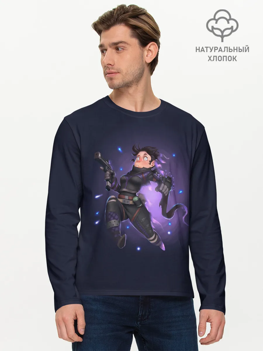 Мужской лонгслив базовый / Межпространственный боец
