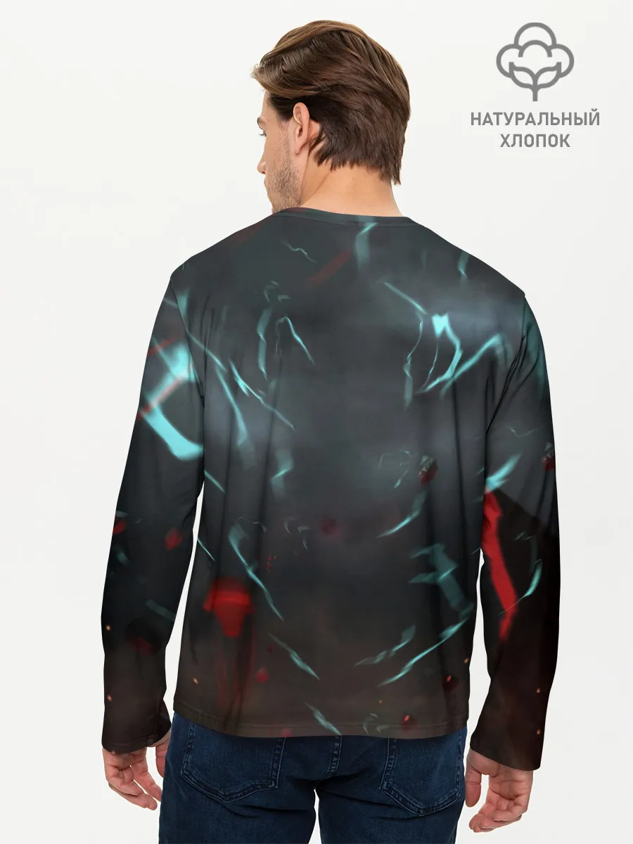 Мужской лонгслив базовый / The Eye of the Storm