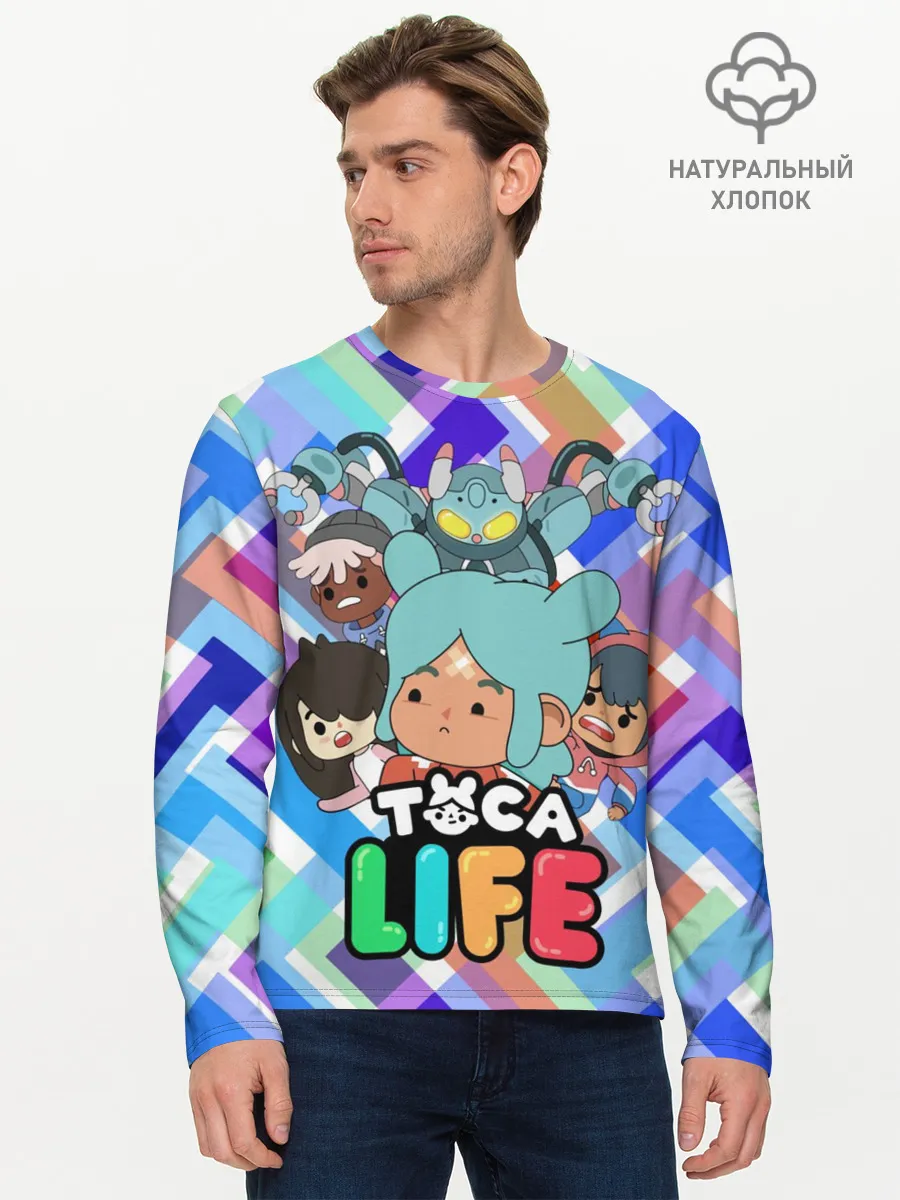 Мужской лонгслив базовый / Toca Boca | Тока Бока