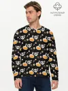 Мужской лонгслив базовый / Patern Halloween 15