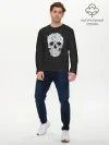 Мужской лонгслив базовый / Череп из котов