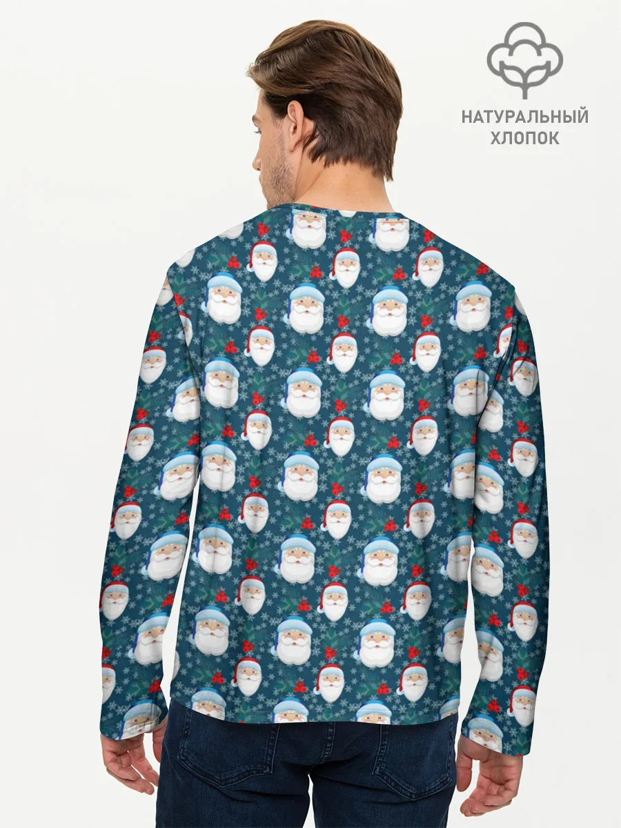 Мужской лонгслив базовый / Новый Год