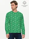 Мужской лонгслив базовый / Ёлочки