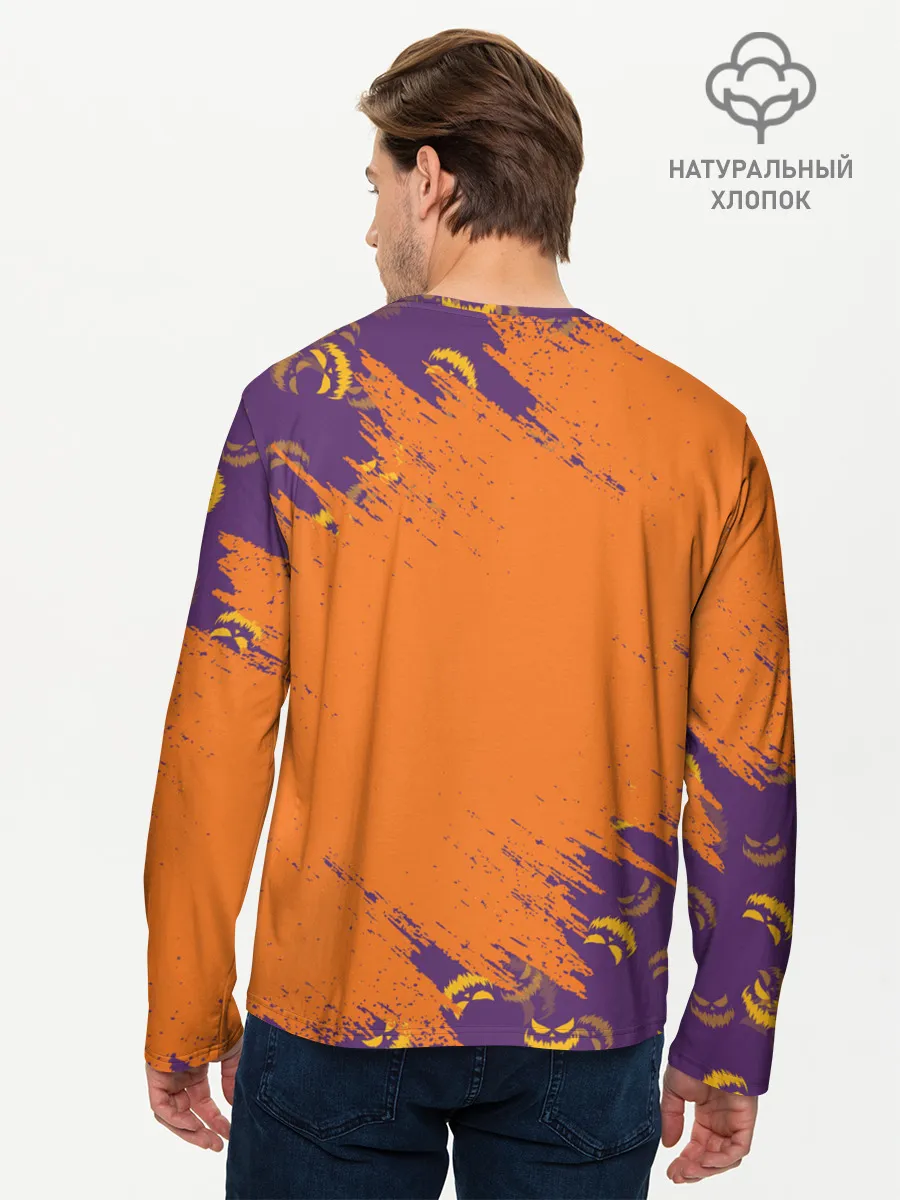 Мужской лонгслив базовый / КОРГИ НА ХЭЛЛОУИНЕ