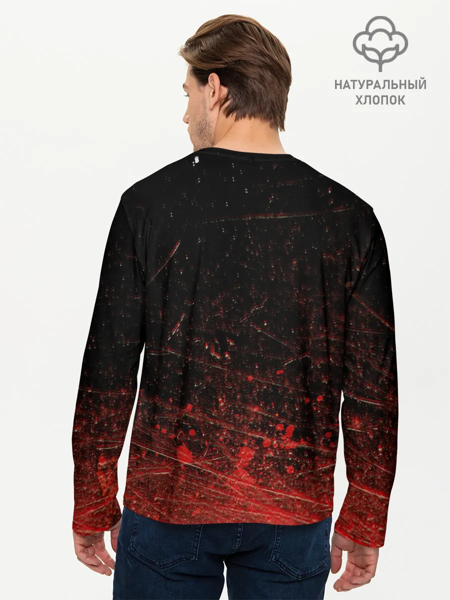 Мужской лонгслив базовый / Слипкнот Гранж | Slipknot Grunge